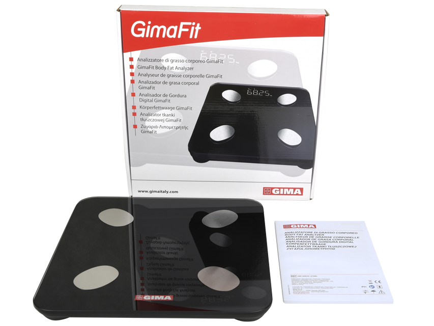 SCALE BODY ANALYSIS GIMAFIT with Bluetooth - black