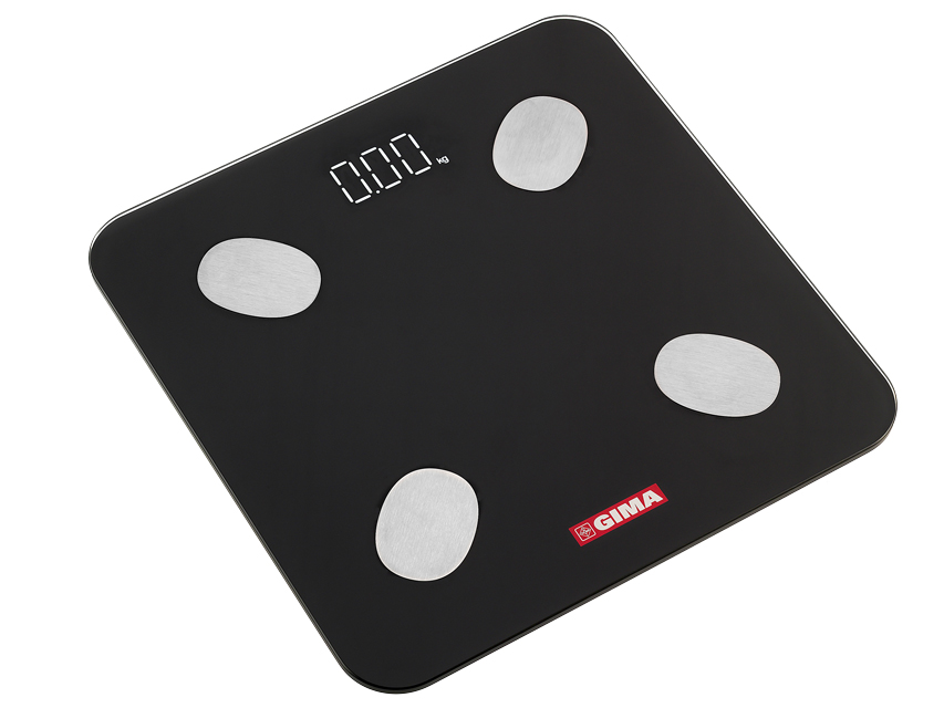 SCALE BODY ANALYSIS GIMAFIT with Bluetooth - black