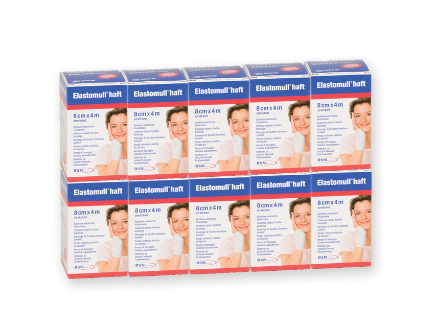 BANDAGE COHESIVE ELASTOMULL HAFT 4 m x 8 cm