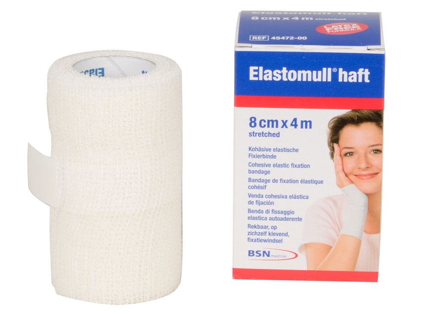 BANDAGE COHESIVE ELASTOMULL HAFT 4 m x 8 cm