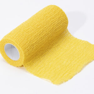 BANDE COHÉSIVE COLORÉE 4 m x 8 cm - jaune