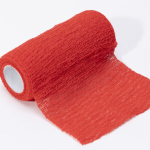 BANDE COHÉSIVE COLORÉE 4 m x 8 cm - rouge