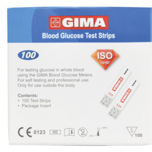 BANDELETTES GLUCOSE pour Glucomètre Gima