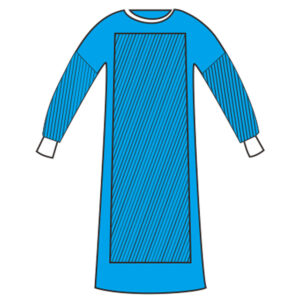REINFORCED SURGICAL CLOTHES 50 g/m2 140x160 cm - size XXL - sterile