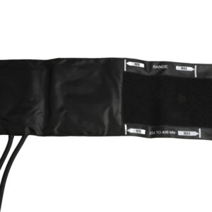 BRASSARD ADULTE + VESSIE À 2 TUBES 49x15 cm - nylon noir