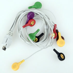 CÂBLE DÉRIVATIONS ECG - 10 électrodes de type à bouton - rechange pour 54300