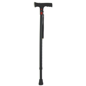 CANNE AVEC LUMIERE DE SECURITE - noir