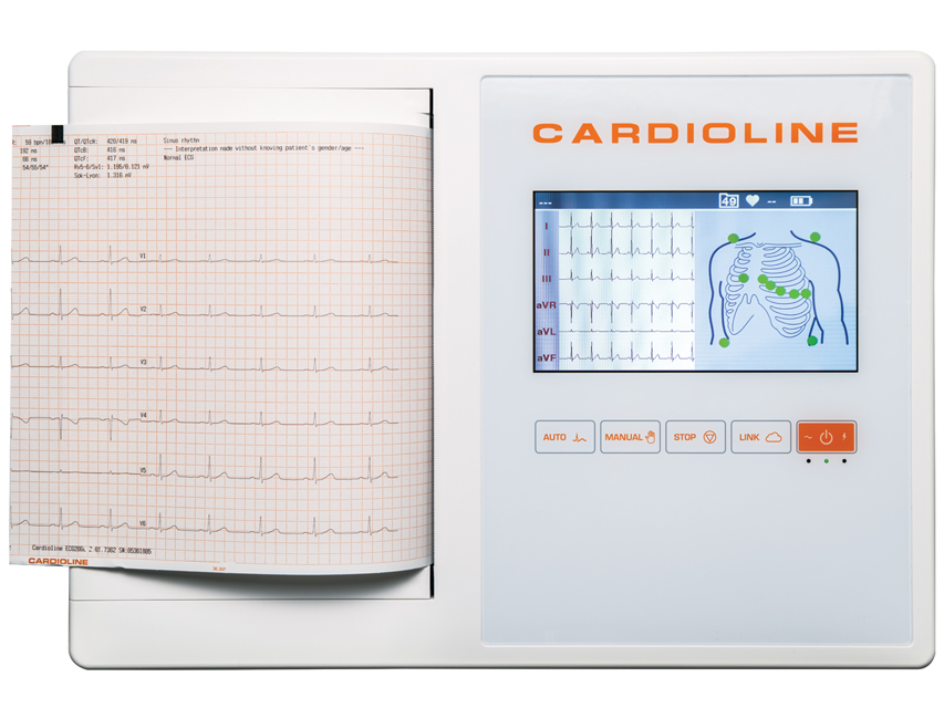 CARDIOLINE ECG200L FULL (Glasgow +EasyApp) - écran tactile couleur 7"