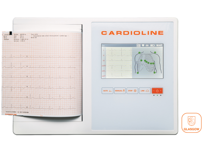 CARDIOLINE ECG200L GLASGOW - colour touch screen 7"