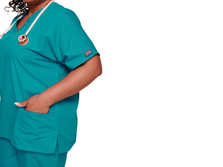 CASAQUE À COL EN V CHEROKEE ORIGINALS - femme S - bleu sarcelle