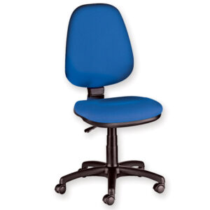 CHAISE CUNEO sans accoudoirs - tissu - bleue