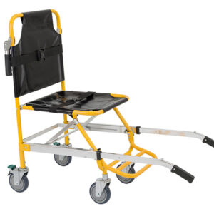 CHAISE D'ÉVACUATION MONTE-ESCALIERS GIMA - pliable - jaune/noir