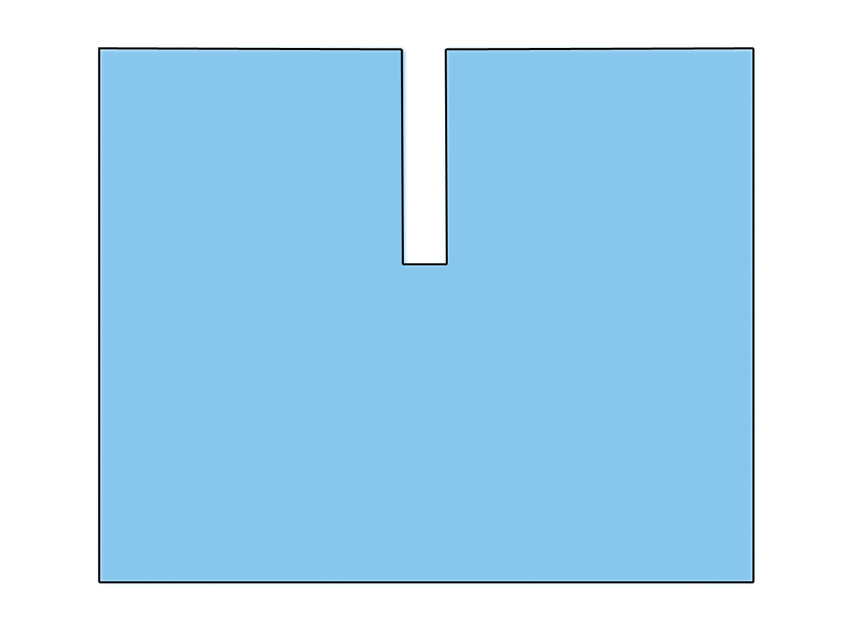 CHAMP 200 x 240 cm with adhesive «U» window - sterile