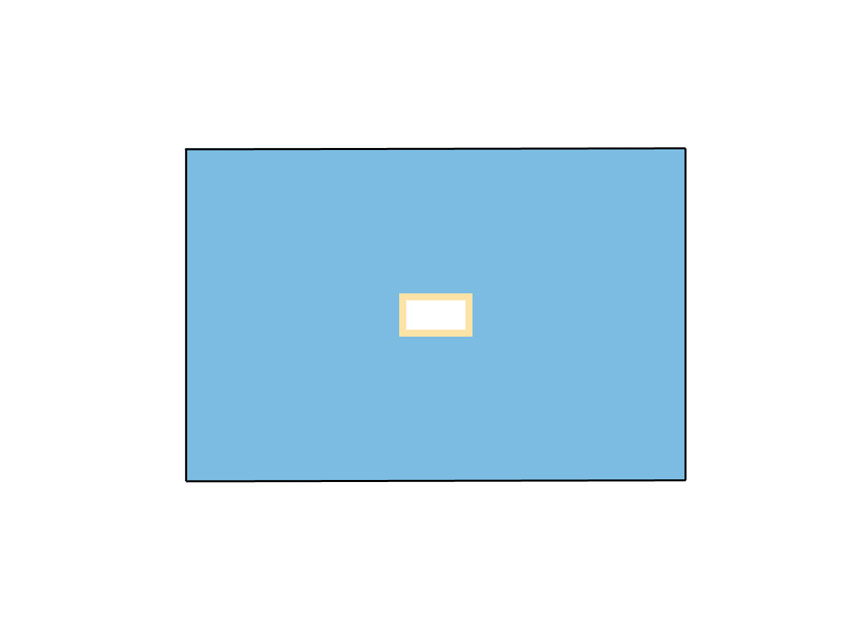 CHAMP CHIRURGICAL NON TISSÉ À 2 COUCHES 100x150 cm AVEC FENÊTRE 9x18 cm