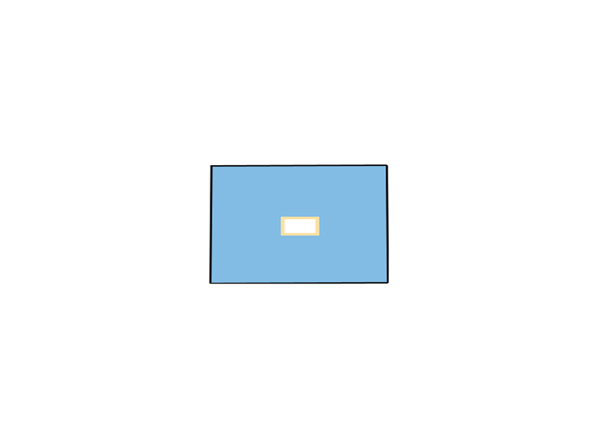 CHAMP CHIRURGICAL NON TISSÉ À 2 COUCHES 50x75 cm AVEC FENÊTRE 6x9 cm