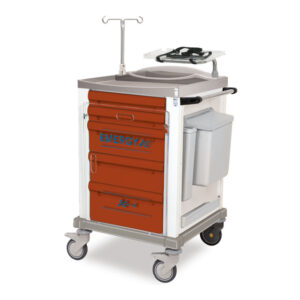 CHARIOT D'URGENCE ACIER PEINT - petit