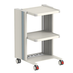 CHARIOT EASY POWER - 2 tablettes 40x36 cm + base