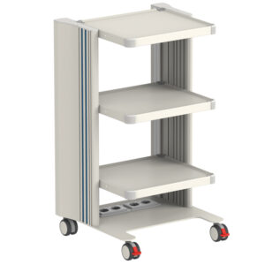 CHARIOT EASY POWER - 3 tablettes 40x36 cm + base