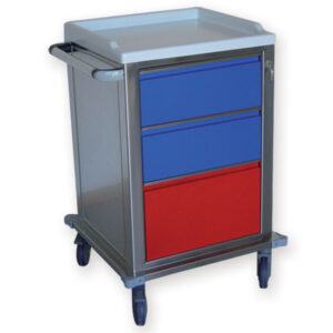 CHARIOT MODULAIRE acier inox avec 2+1 tiroirs