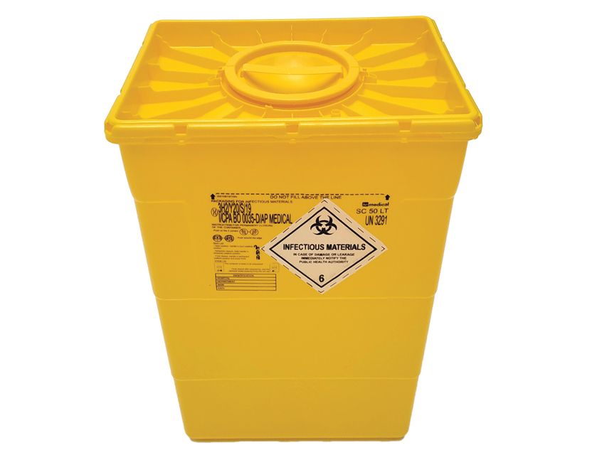 50 L SPECIAL WASTE COLLECTOR - double lid