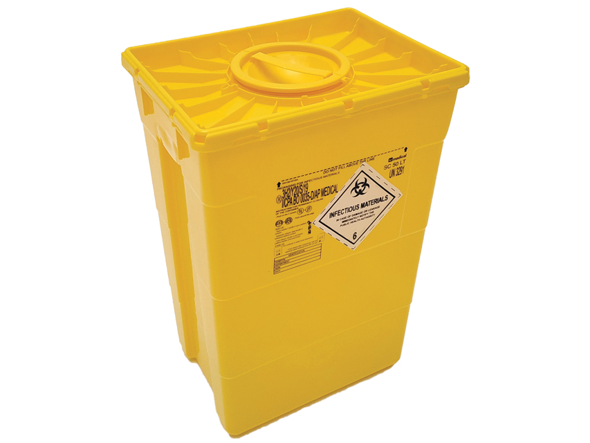 50 L SPECIAL WASTE COLLECTOR - double lid
