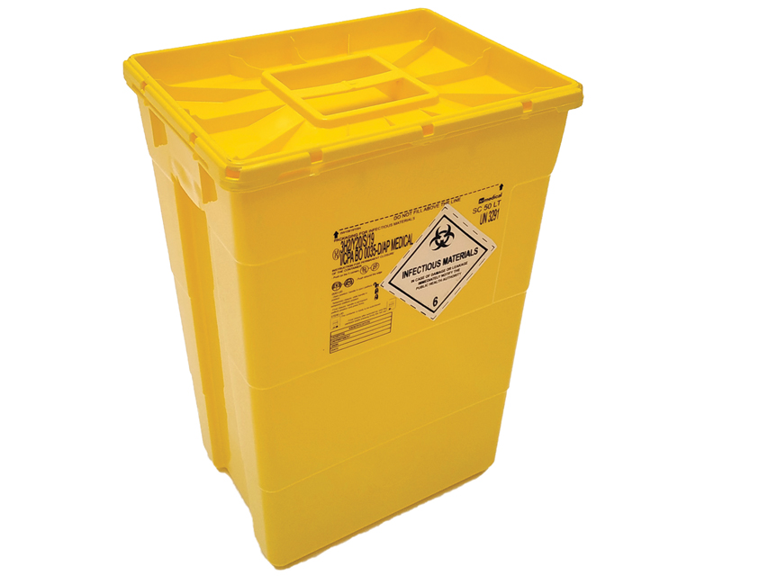 COLLECTEUR DÉCHETS SPÉCIAUX 50 L - couvercle simple