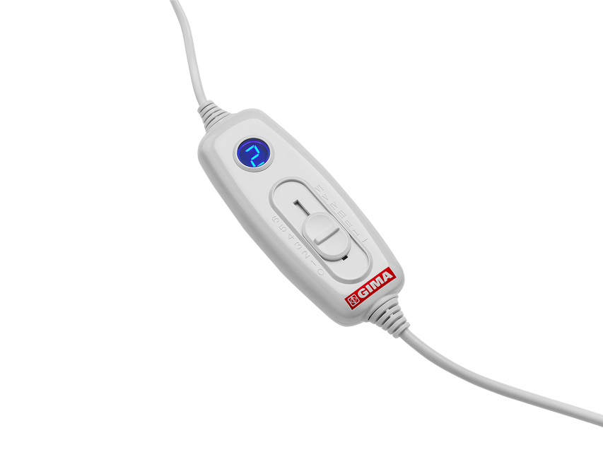 COUSSIN CHAUFFANT AVEC COUVERTURE - gris/bleu ciel