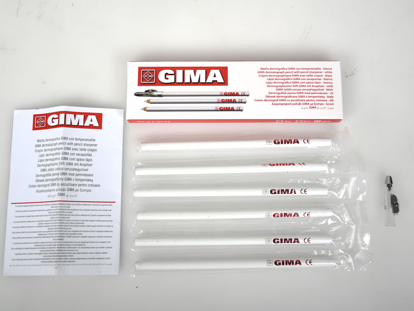 GIMA SKIN CRAYONS - white