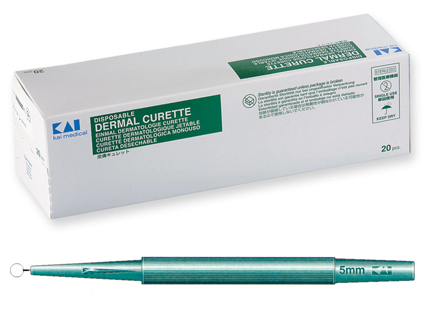 CURETTE DERMATOLOGIQUE diam. 5 mm