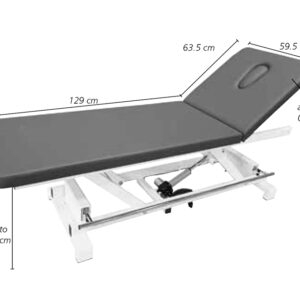 DIVAN DE TRAITEMENT ÉLECTRIQUE RÉGLABLE EN HAUTEUR avec système d'élévation périphérique - beige