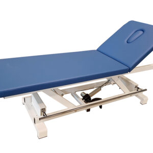 DIVAN DE TRAITEMENT ÉLECTRIQUE RÉGLABLE EN HAUTEUR avec système d'élévation périphérique - bleu