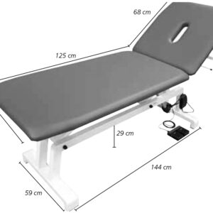 DIVAN DE TRAITEMENT ÉLECTRIQUE RÉGLABLE EN HAUTEUR - couleur au choix