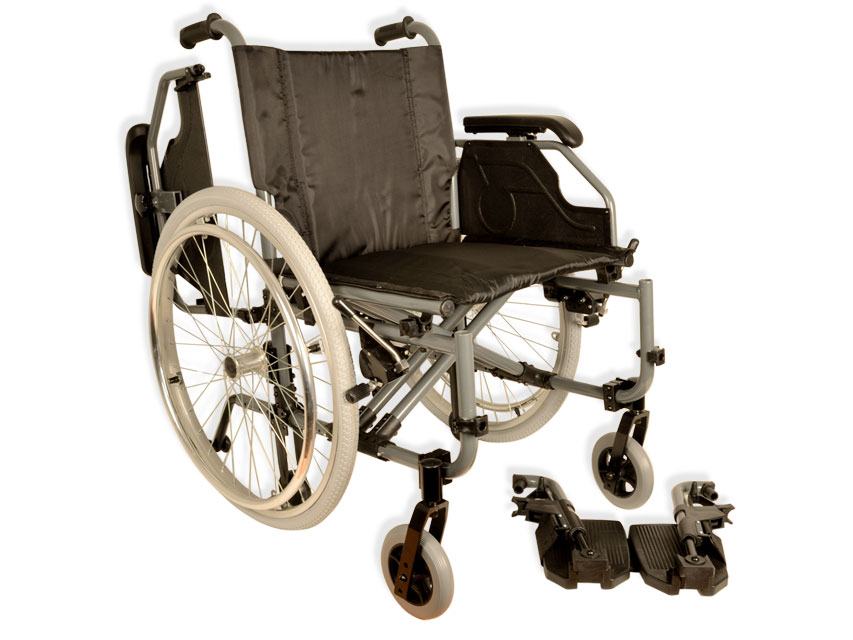 FAUTEUIL ROULANT PLIANT EN ALUMINIUM KING