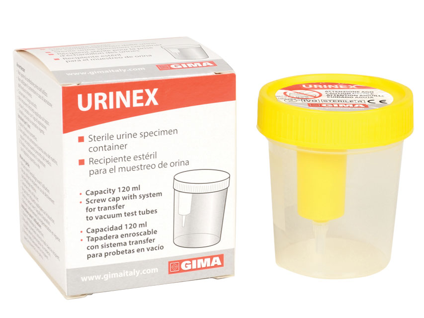 BOTTLE FOR URINE PLUS 120 ml with sampling point