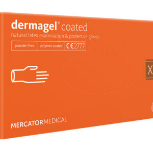DERMAGEL LATEX GLOVES - POWDERLESS - extra-large