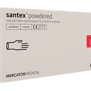 SANTEX LATEX GLOVES - PRE-POWDERED - large