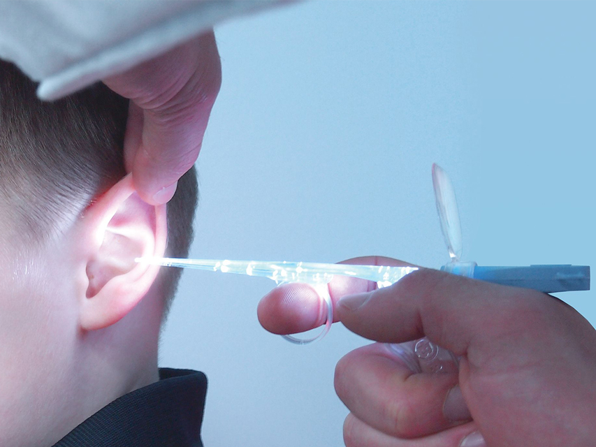 KIT LUMINOUS ARTICULATED CURETTES + lens + LED lighting