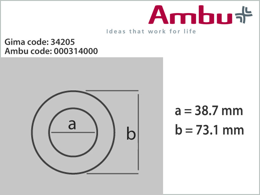 FACE MASK AMBU BABY N. 0 - child blue