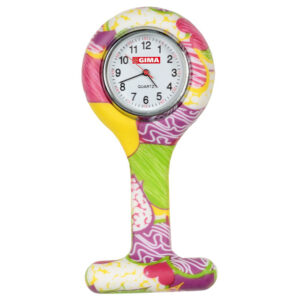 MONTRE INFIRMIÈRE EN SILICONE - ronde - couleurs