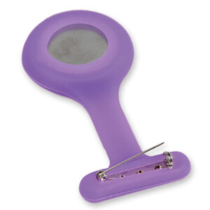MONTRE INFIRMIÈRE EN SILICONE - ronde - violette