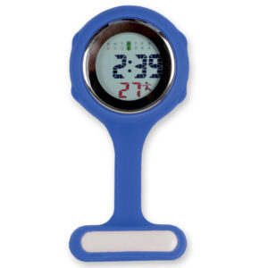 MONTRE INFIRMIÈRE NUMÉRIQUE EN SILICONE - bleue