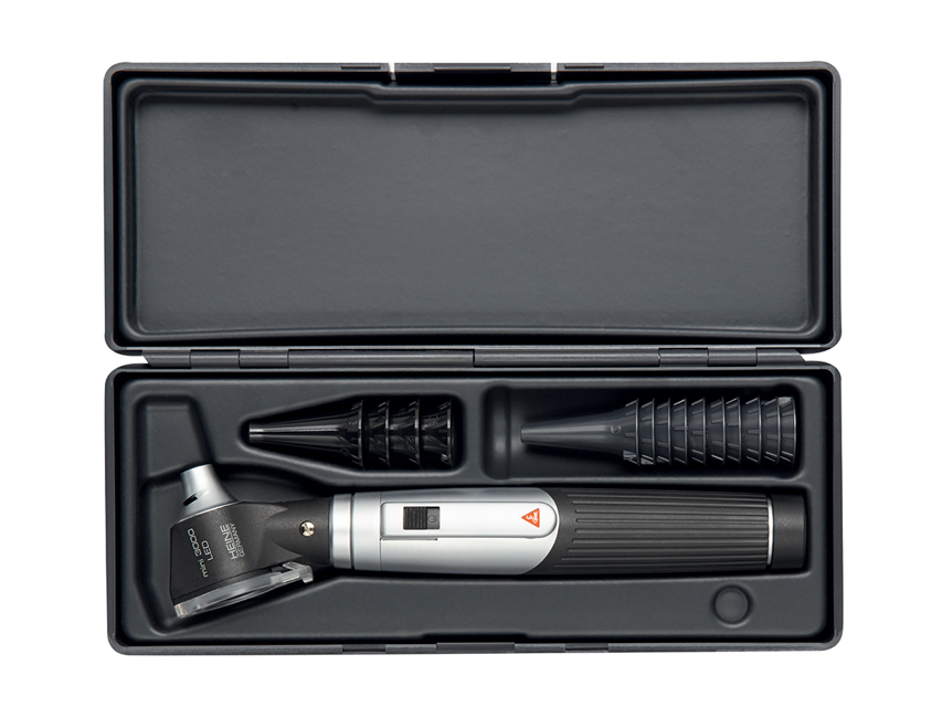 OTOSCOPE HEINE MINI 3000 LED DIRECT avec spéculums réutilisables et étui - noir - D-856.20.021