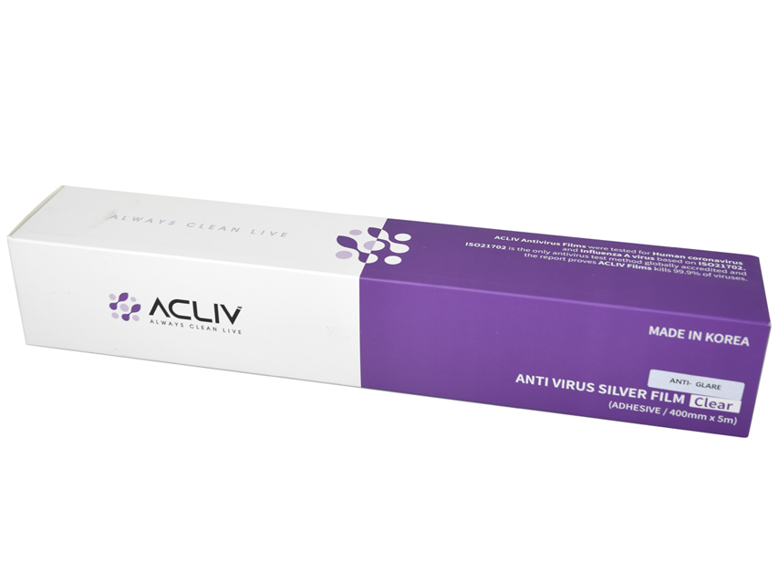 PELLICULE ANTIMICROBIENNE ADHÉSIVE 105 Mic - rouleau 5 m x 400 mm