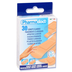 PHARMADOCT PANSEMENTS CLASSIQUES 5 tailles assorties - caisse de 12 boîtes de 30