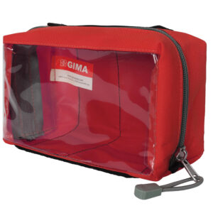 POCHETTE RETANGULAIRE E1 avec fenêtre et poignée - rouge