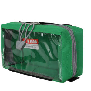 POCHETTE RETANGULAIRE E1 avec fenêtre et poignée - verte