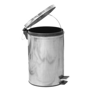 TRASH can STAINLESS steel AISI 410 12 l with foot pedal