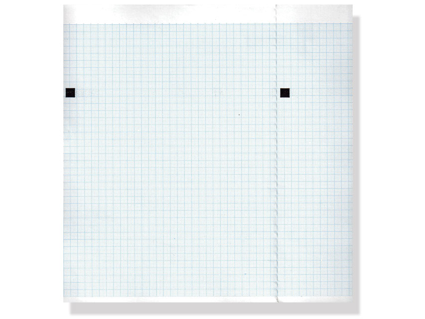 Paper thermal ECG 210x150mm x200f package - grid blue