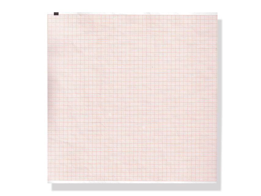 Papier thermique ECG 210x280mm x200f paquet - grille orange