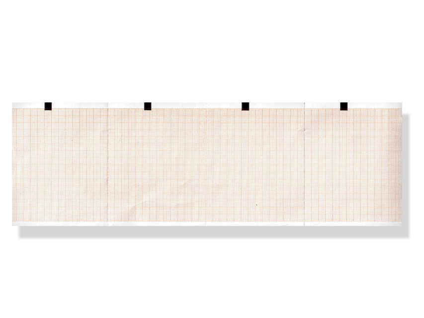 Papier thermique ECG 90x70mm x400f paquet - grille orange